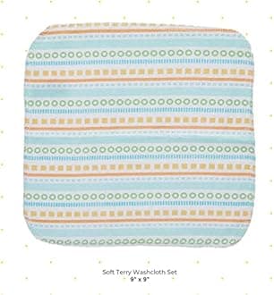 Spasilk 10 Pack Soft Terry Bath Washcloths – Newborn Boy or Girl – Baby Shower Gift