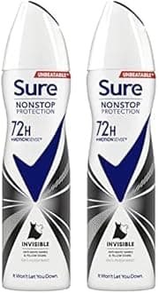 Invisible Black & White Nonstop Protection deodorant spray that protects against white marks and yellow stains Anti-perspirant Deodorant Aerosol 72h protection against sweat and odour 150 ml