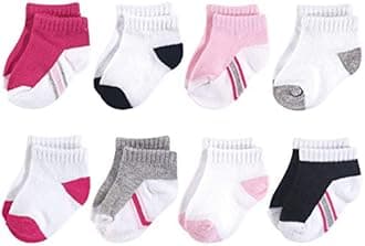 Hudson Baby baby-girls Cotton Rich Newborn and Terry Socks