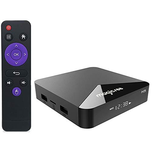 Magicsee N5 TV Box Android 9.0 Amlogic S905X Quad Core DDR3 2GB RAM 16GB ROM 2.4G/5G WiFi Support Buletooth 4.1 4K H.265 3D Set Top Box Media Smart Box USB3.0