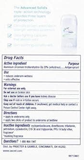 Secret Clinical Strength Sensitive Skin Hypoallergenic Advanced Solid Antiperspirant/Deodorant, 1.6-Ounce Boxes