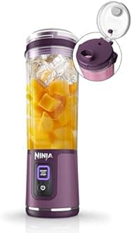 Ninja Blast Portable Blender, Cordless 18-Ounce Container, Personal Blender for Shakes & Smoothies, BPA Free, Leak Proof, Lid & Spout, USB-C Rechargeable, Dishwasher Safe Parts, Passion Fruit BC151PR