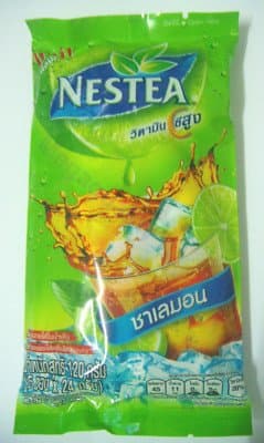 Nestea 3in1 Thai Lemon Tea Drink Ready Mixed 5 Sticks Best Product From Thailand