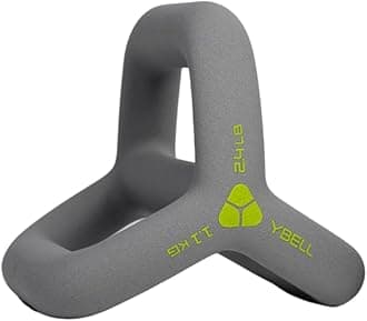 TRX YBell Arc Series 3-in-1 Kettlebell, Dumbbell and Push Up Bar Workout Equipment | Non-slip, Non-rust, Neoprene Coated | Perfect for Strength Training & Conditioning Workouts | 2.4 LBS