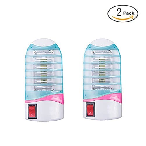 Bug Zapper Mosquito Killer,Lamp Mosquito Trap,Electronic Insect Killer,Mosquito Zapper,Night Light ,Eliminates Most Flying Pests 2 Pack Bar Blue