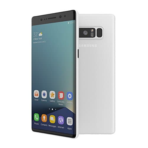 Samsung Galaxy Note 8 Case,0.35mm Ultra Thin Perfect Fit Thinnest Hard Protecor Case Back Cover (white)