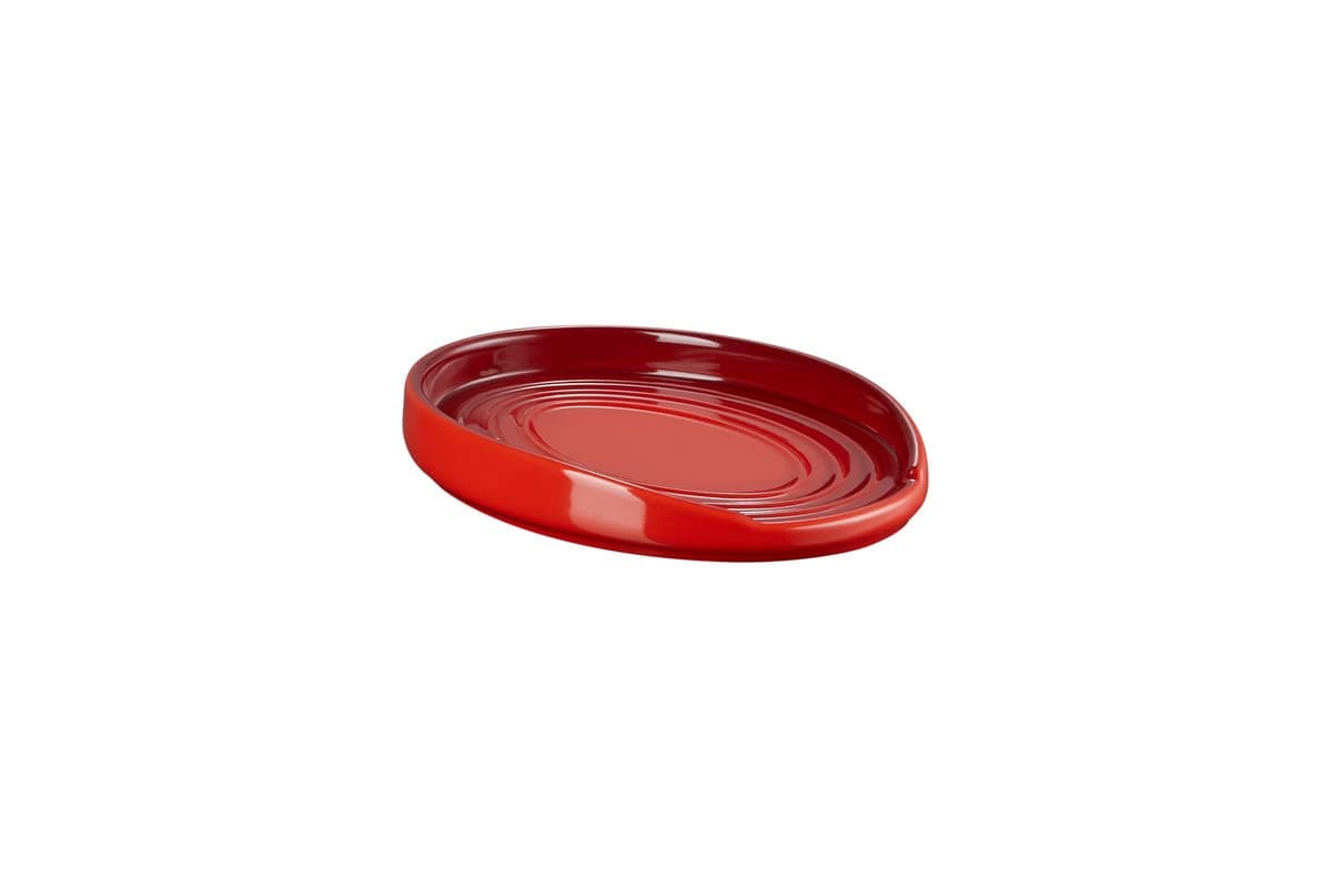 Le Creuset LC Oval Spoon Rest -Cherry Red