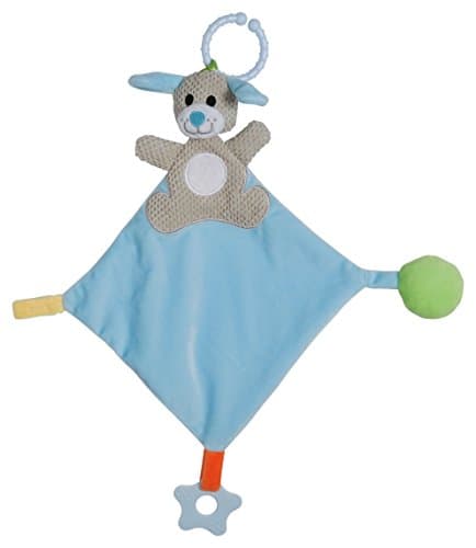 Cudlie! Puppy Head Activity Lovie Security Blanket, Blue