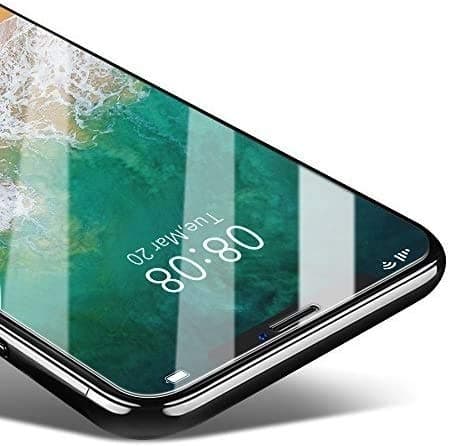 Coolreall iPhone X Screen Protector, [3-Pack] Tempered Glass Screen Protector Film - Transparent (0.25mm HD Ultra Clear)