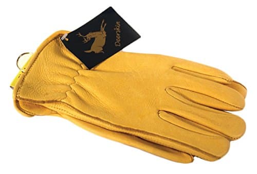 Napa Deerskin Driver Gloves with Thinsulate Lining (Tan, Large)