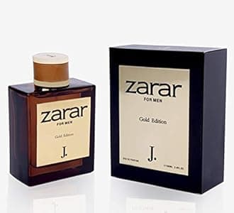 J. Zarar Gold for Men EDP- 100 ML (3.4 oz) Bergamot, black currant, jasmine, rose, patchouli.
