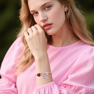 9 Pack Silver Spacers Beads Charms fit Pandora Bracelet Love Heart Dangle CZ Pendant Set Crown Family Paw