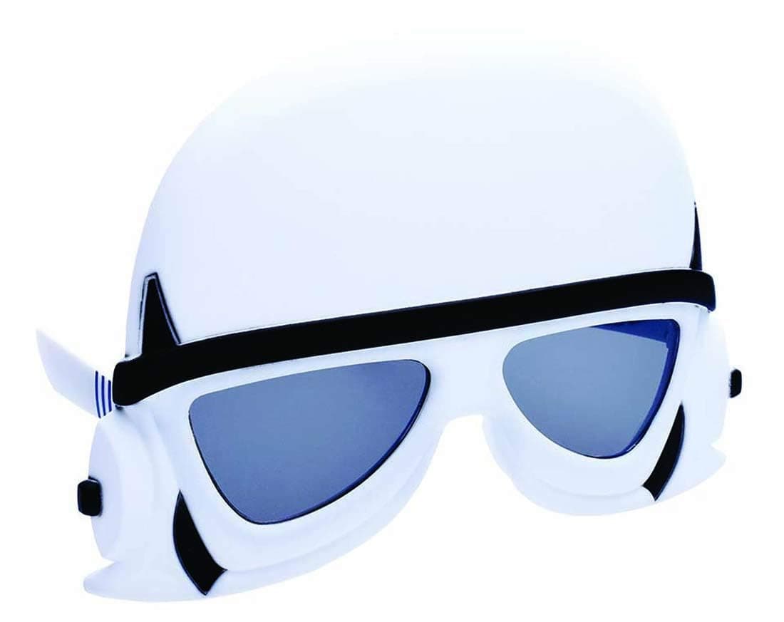 Sun-Staches Star Wars Official Stormtrooper Sunglasses Costume Accesory, UV400 Lenses, White Mask, One Size Fits Most
