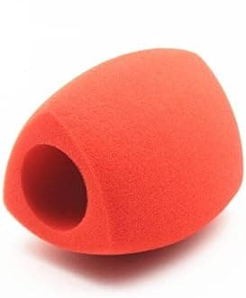 2 Pack Customize Logo on Microphone Foam Windscreens Handhold Mic Foam Covers Windshields with Logo Printed for TV Interview Broadcast Microphones (Red)