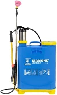 - Diamond 16L Manual Agriculture Sprayer Pump – ISO Certified Hand Operated Knapsack Spray Machine for Farming, Gardening, Pesticides, Fertilizers & Herbicides – Durable Tank with Adjustable Straps