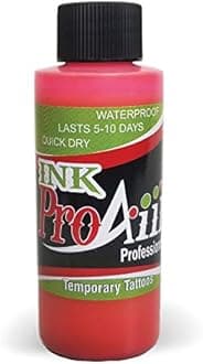 Body Paint - ProAiir Temporary Tattoo Ink - 4.2 oz (120ml) Hot Pink