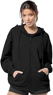Women's Cute Hoodies Teen Girl Winter Jacket Sweatshirts Casual Drawstring Clothes Zip Up Hoodie with Pocket