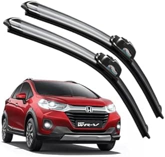 CARNYX Frameless Windshield Wiper Blades, Front Car Wipers Set of 2, Noise-Free, Durable Performance Compatible with (WR-V (Model : 2015-2020) (D-24,P-14))