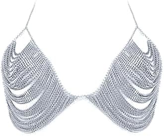 Women's Sexy Body Chain Multi layer Chest Chain Fashion Bra Chain Accessories Gift Body Jewelry