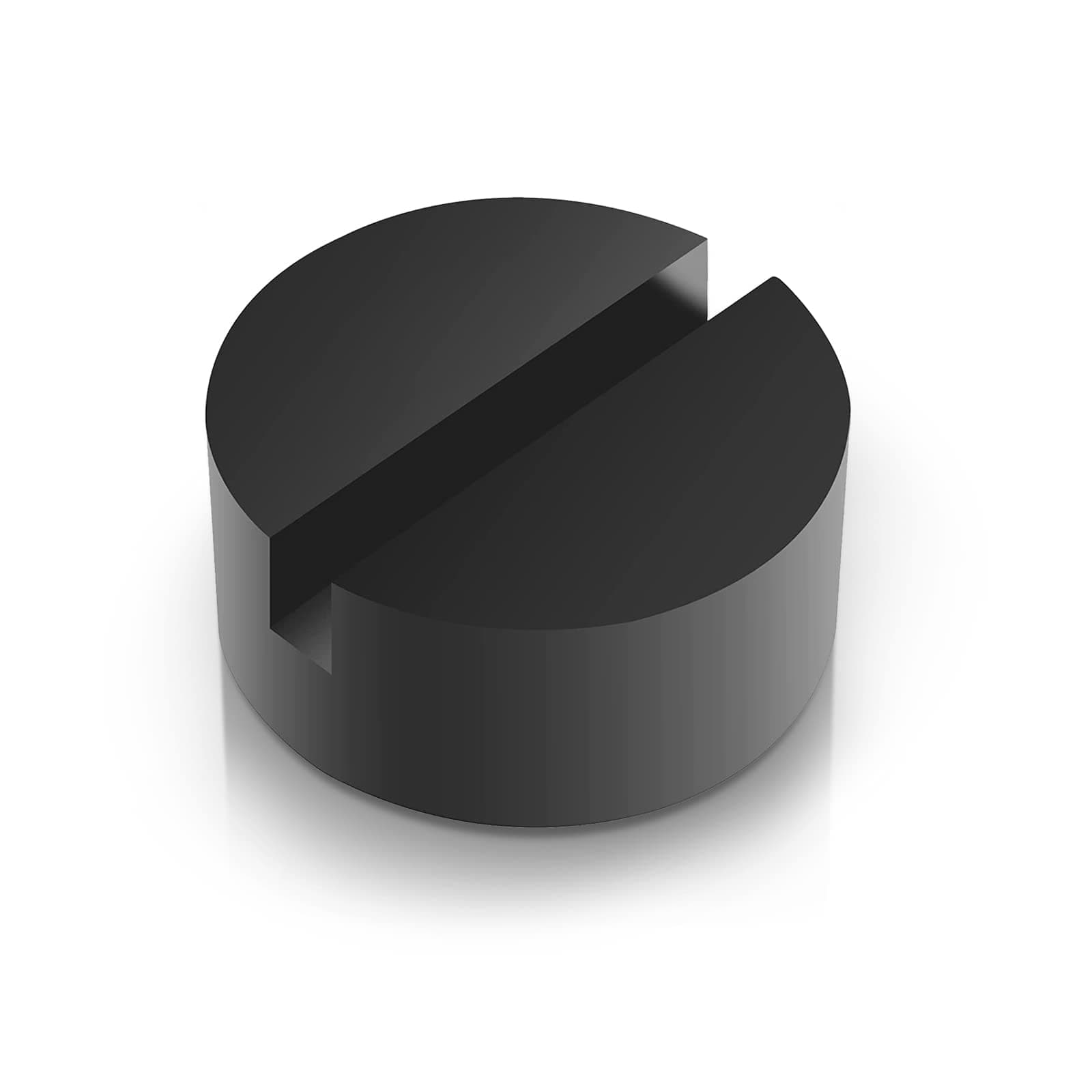 Miytsya 1 PC Jack Stand Pads Adapter Rubber Jack Pad Trolley Jack Vehicle Lift Axle Stand Universal Rubber Slotted Frame Rail Pinch Welds Protector (Black)