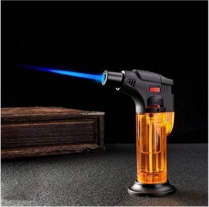 STARDOM MART Refillable Butane Gas Torch Lighter - Windproof Jet Flame Butane Torch Lighter Pocket Lighter?? Red