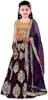 eneric Girl's Polyester Semi-stitched Lehenga Choli