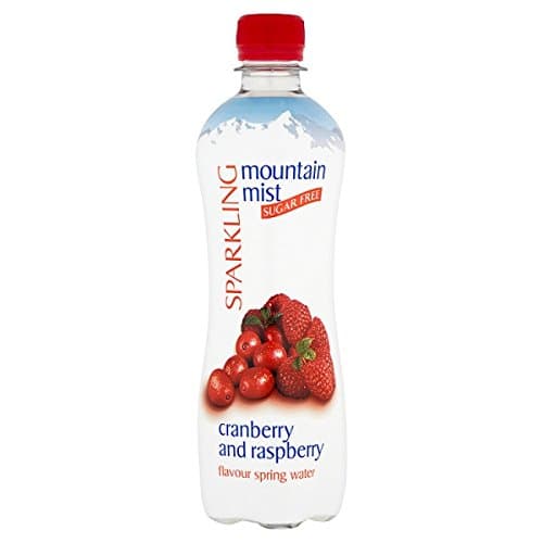 ( 12 Pack ) Mountain Mist Sparkling Sugar Free Cranberry and Raspberry Flavour Spring Water 500ml