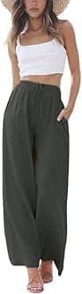 PURPEARL womens Linen Pants Casual Pants