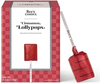 8.4 oz Lollypops (Cinnamon, Pack of 12)