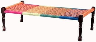 Furniture House by Pooja Solid Wooden Charpai (C-03)