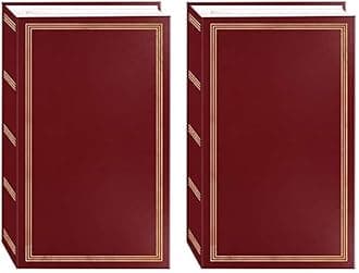 3-ring pocket BURGUNDY album for 504 photos - 4"X6" (Pack of 2)