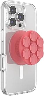 PopSockets Suck-Up™ Suction Grip & Stand, 3-in-1 MagSafe Phone Mount for iPhone, Strong Hold on Mirrors & Glass, Swappable Top, Portable & Reusable - Putty
