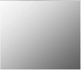 vidaXL Frameless Mirror Perspex Bathroom Living Room Wall Mounted Mirror Sheet Contemporary Makeup Studio Decal Stickers 80x60cm Glass