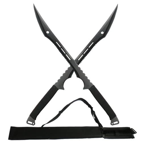 Steel Machete with Black Sheath