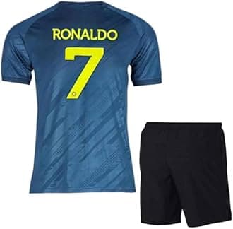 RJM Ronaldo 7 Jersey with Shorts for (Men,Kids,Boys)