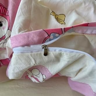 HOLY HOME Kid’s Bedding, Cartoon Duvet Cover Set 4 Piece Birthday Gift Bedclothes (Sweet Cookie, Twin)