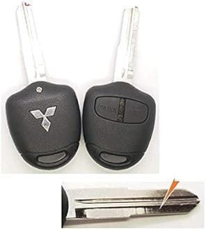 Mand Keys Remote Shell and Flip Key Shell for Mitsubishi Pajero Sports/Cedia Key with Left Key Grove
