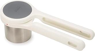 20100 Helix Potato Ricer Masher Ergonomic Twist-Action Hand Manual Stainless Steel For Mashed Potato, White