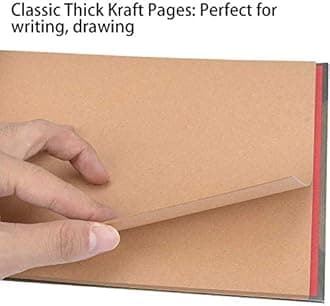 BBwill Photo Album Scrapbook DIY Handmade Album Scrapbook Movie Up Travel Scrapbook for Anniversary Wedding Travelling Baby Shower etc (Travel Scrapbook)