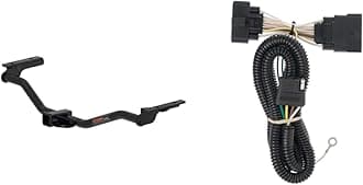 CURT 13386 Class 3 Trailer Hitch, 2-Inch Receiver, Fits Select Ford Explorer, Police Interceptor Utility & 56172 Vehicle-Side Custom 4-Pin Trailer Wiring Harness, Fits Select Ford Explorer