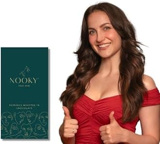 InstaEats Nooky Dark Chocolate For Him|Pack Of 6 I Luxurious Dark Chocolate For Uplifting Mood,Gift For Man For Boyfriend,Delight Mood Chocolate,Vegan And Gluten-Free,48 Gram