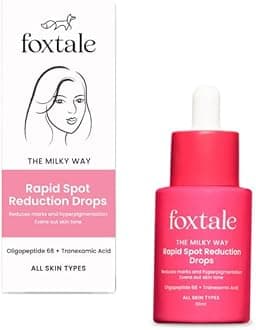 Foxtale 3% Tranexamic Acid Face Serum with Peptides & Niacinamide for Hyperpigmentation, Reduces Marks & Dark Spots, Evens Out Skin Tone, All Skin Types, Men and Women - 30 ml