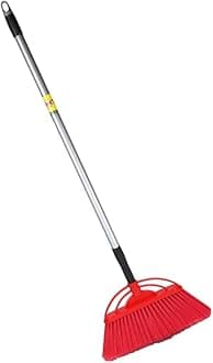 HIC HAMARA INDIA CLEAN Plastic Floor/Ceiling Brush With Long And Soft Bristles To Collect Minute Dust Particle,Remove Jala/Cobwebs With Extendable Rod To Adjust Your Height(Multi Colour)(Pack Of 12)