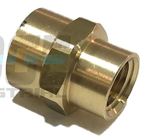 Brass REDUCING Coupling 3/8" X 1/4" Female NPT FNPT Fuel/AIR/Water/Oil/Gas WOG (Qty 01)