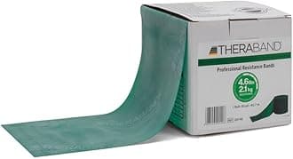 TherabandResistance Bands, 50 Yard Roll Professional Latex Elastic Fitness Band For Upper & Lower Body & Core Exercise, Physical Therapy, Pilates, Yoga, Stretching, Home Workouts, & Rehab