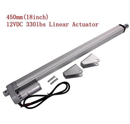 Electric Linear Actuator 12v DC Motor 450mm Stroke Linear Motion Controller 5.7mm/s 1500N Heavy Duty Lifter
