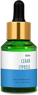 30ml Cedar Cypress Fragrance Oil, MitFlor Refreshing Fragrance Essentials Oil for Soap & Candle Making, Large Size Diffuser Oil Scents, Very Refreshing & Long-Lasting, Woody Scent for Home Fragrance