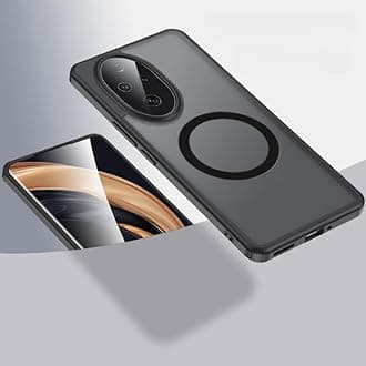 BRAND SET for Honor 200, Ultra-Thin TPU Frame Case, With Magnetic Ring for Wireless Charging & Car Mount, Designed for Honor - Black