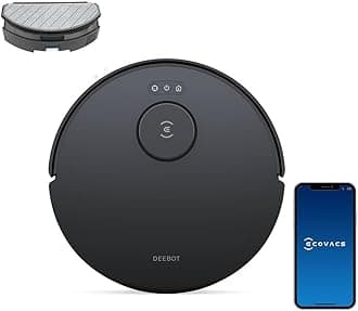 ECOVACS DEEBOT N20 Robot Vacuum Cleaner and Mop,8000Pa Strong Suction, ZeroTangle Brush, 300 Minutes Runtime,TrueMapping Intelligent Path Planning