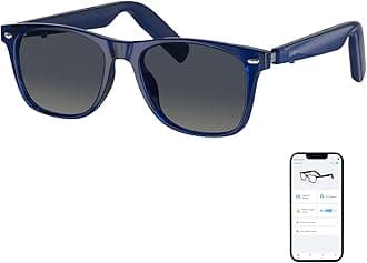 AI Glasses for Men & Women, Smart Glasses Powered by ChatGPT, AI Real-time Translation with 17 languages, 11H Music Play, Bluetooth Sunglasses with Polarized Lens, UV Protection for Daily Use, Travel